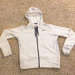 NIKE dry-fit jacket!! women’s, grayish-white